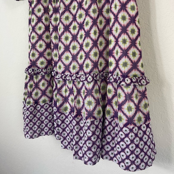 Marie Oliver Bryer Metallic Geometric Print Dress Size Large - Picture 7 of 10